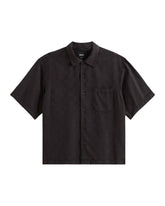 Vans Van Doren Tencel Check Camp SS Shirt Men's Black
