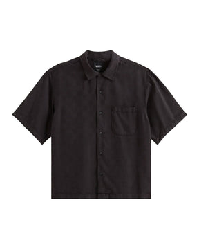 Vans Van Doren Tencel Check Camp SS Shirt Men's Black