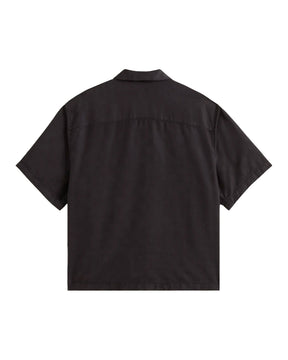 Vans Van Doren Tencel Check Camp SS Shirt Men's Black