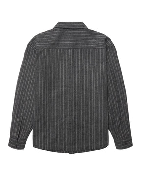 Camicia Uomo Woodbird WBBuzo Herringbone Shirt Dark Grey