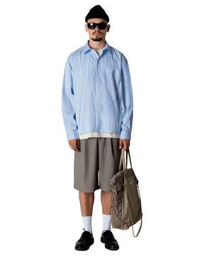 Camicia Uomo Woodbird WBBuzo Stripe EMB Shirt Bianco Blu