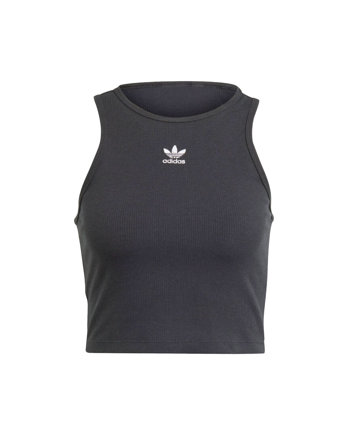 Woman's Tank Tee Adidas Rib Black