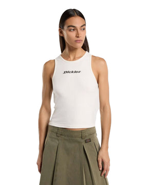 Canotta Donna Dickies Rib Top W Egret