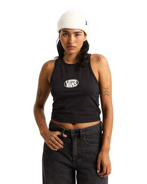 Canotta Donna Vans Oval Logo Nero