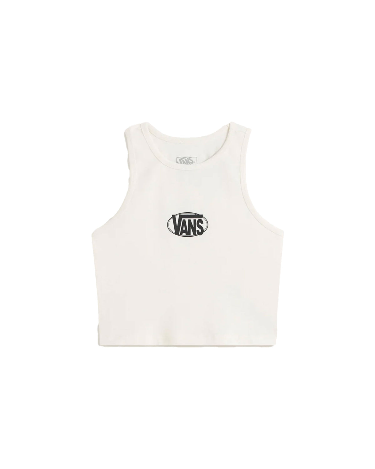 Canotta Donna Vans Oval Logo Tank Egret Bianca