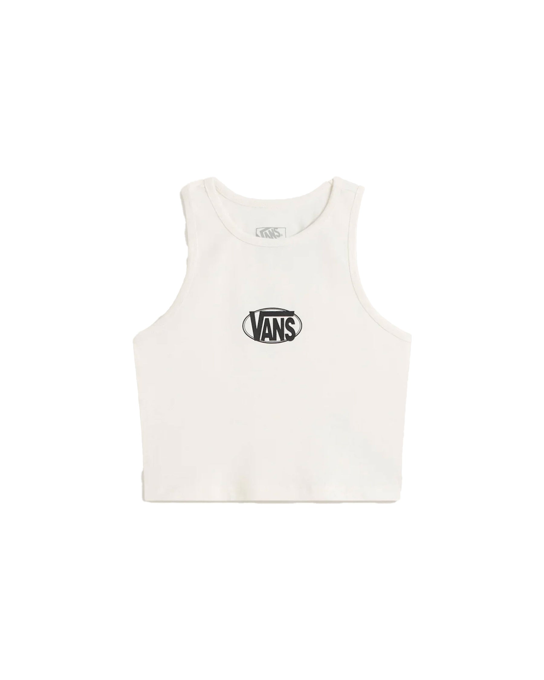 Vans Oval Logo Tank Egret Women's Tank Top White