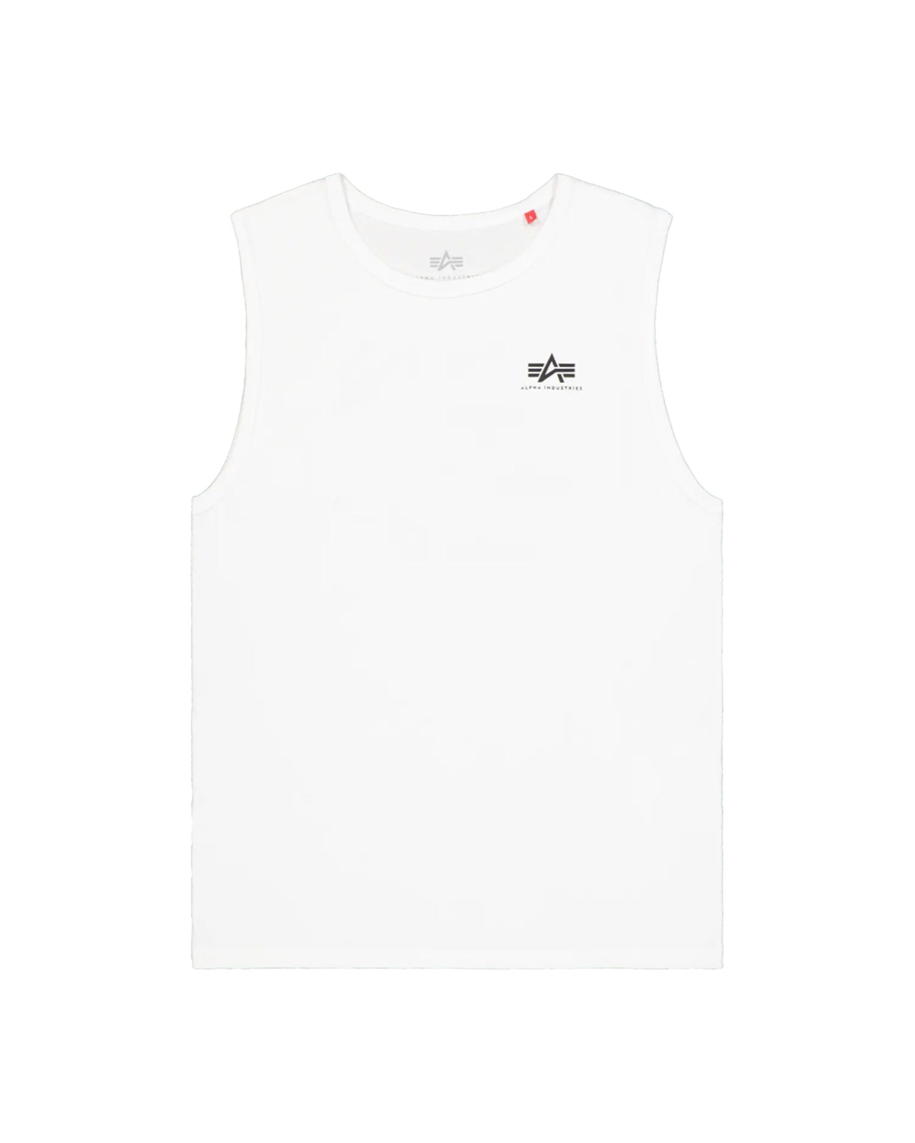 Canotta Uomo Alpha Industries Backprint Tank Bianco