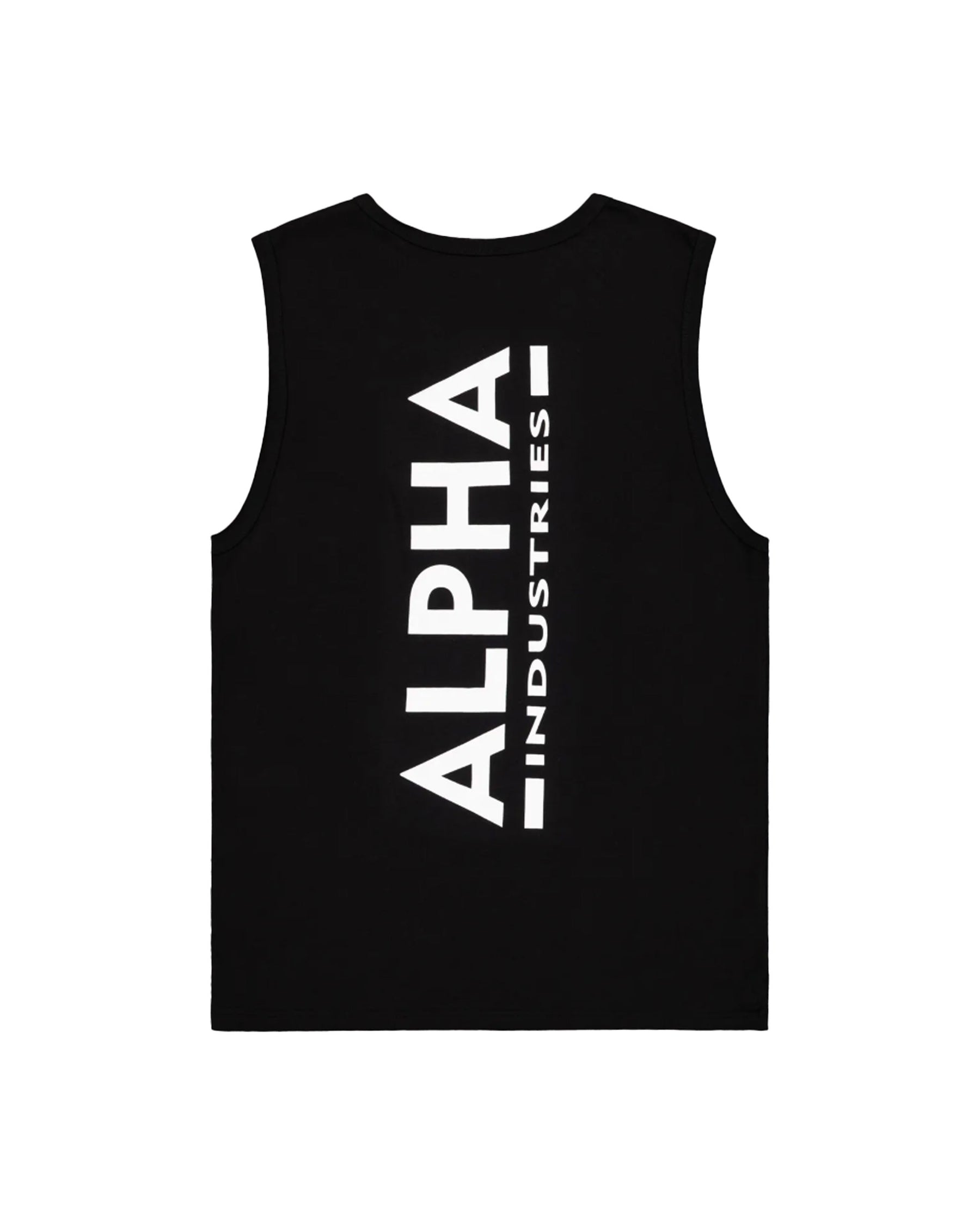 Canotta Uomo Alpha Industries Backprint Tank Nero