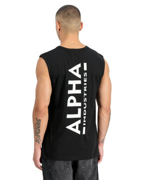 Canotta Uomo Alpha Industries Backprint Tank Nero