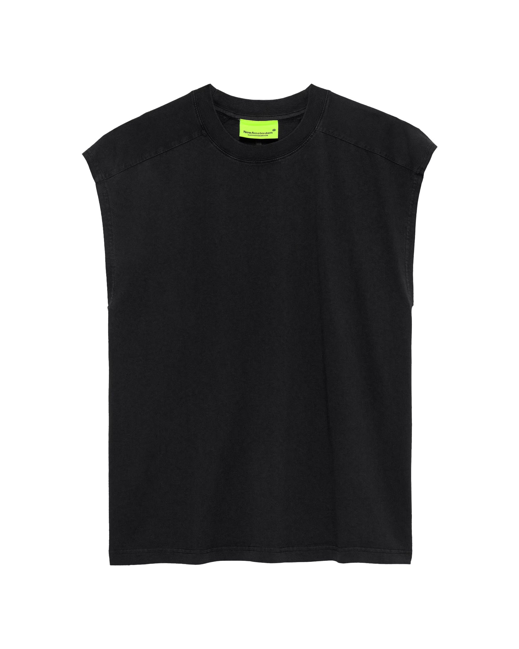 New Amsterdam Men's Tank Top Surfassociation Name Tee Sleeveless Black
