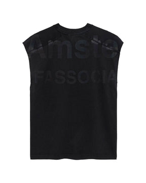 New Amsterdam Men's Tank Top Surfassociation Name Tee Sleeveless Black