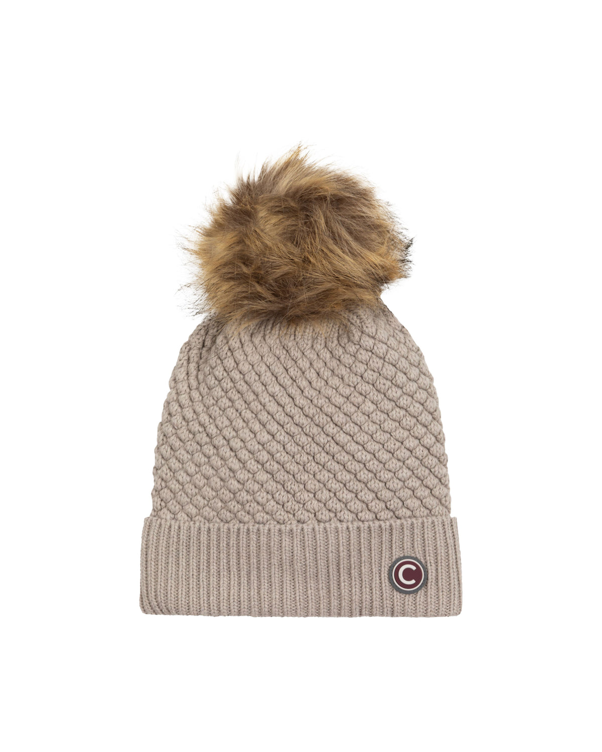 Cappello Beanie Colmar Originals Con Pompon Beige