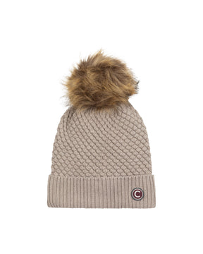 Cappello Beanie Colmar Originals Con Pompon Beige