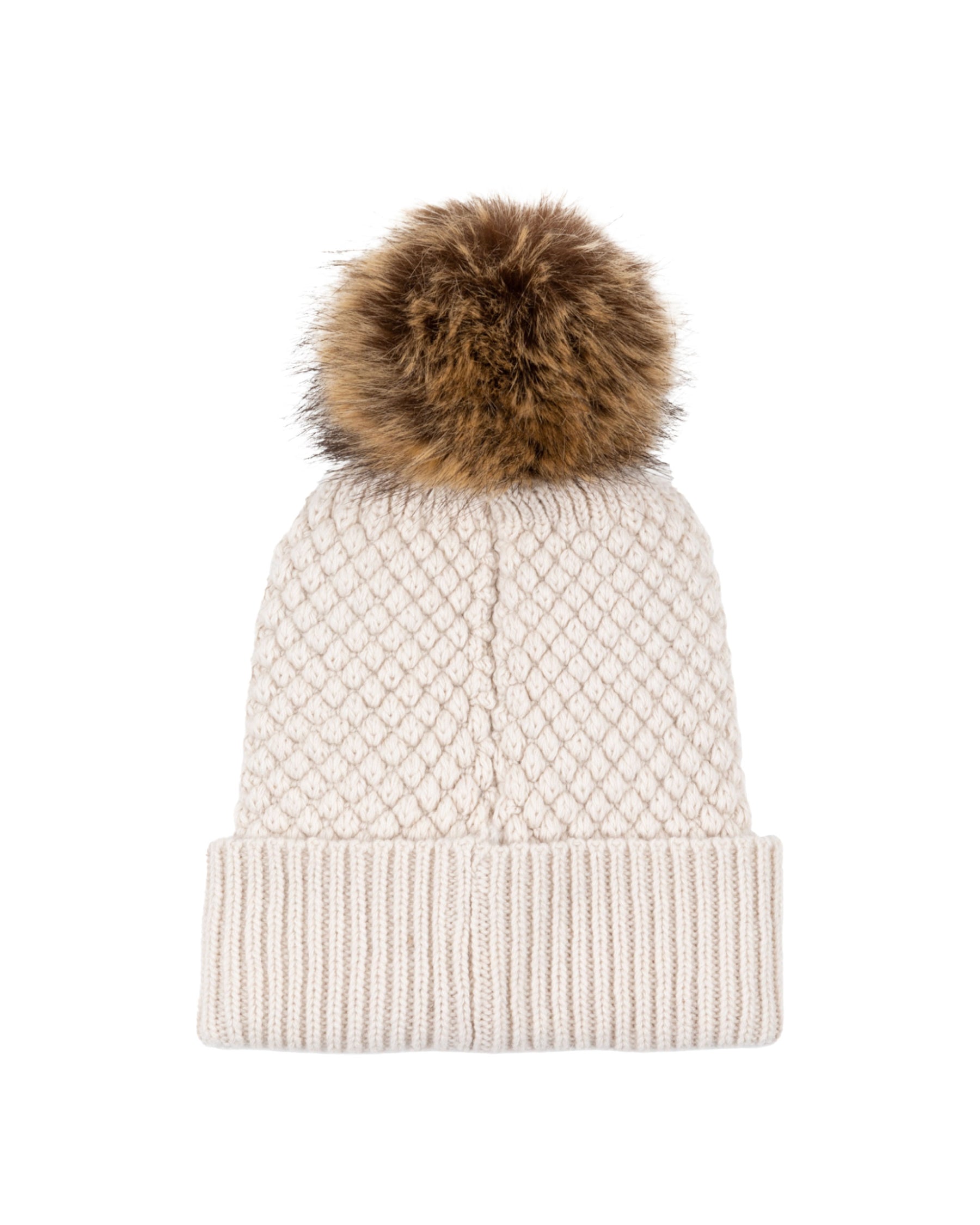 Cappello Beanie Colmar Originals Con Pompon Bianco
