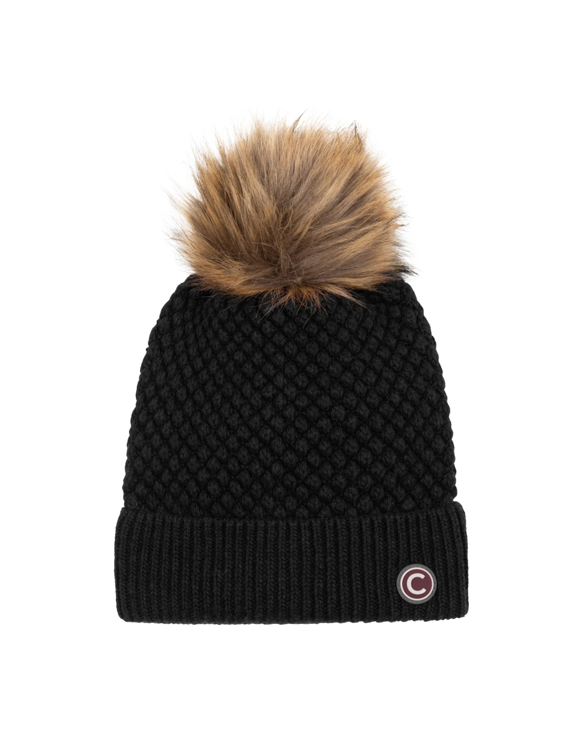 Cappello Beanie Colmar Originals Con Pompon Nero