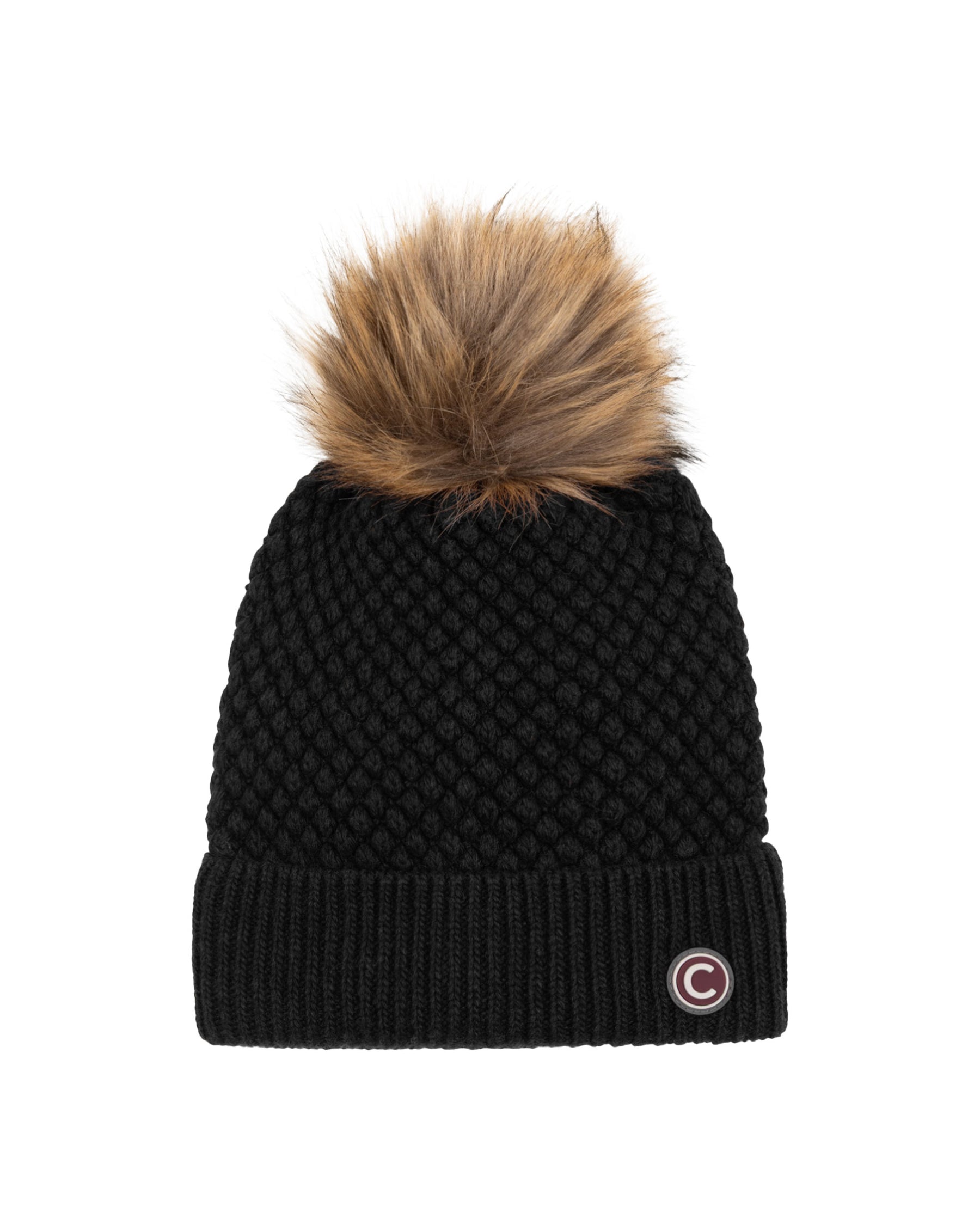 Beanie Hat Colmar Originals Pompon Black