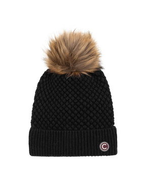Beanie Hat Colmar Originals Pompon Black