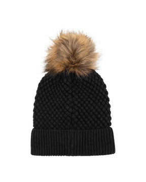 Beanie Hat Colmar Originals Pompon Black