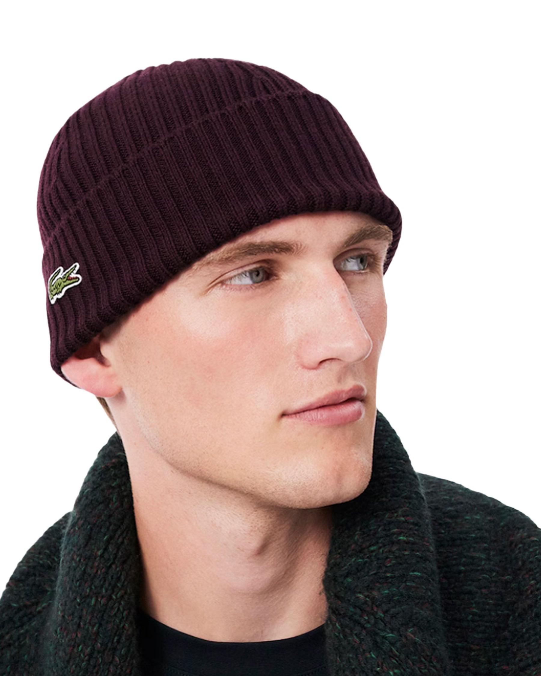 Cappello Beanie Lacoste Bordeaux