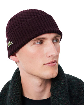 Cappello Beanie Lacoste Bordeaux