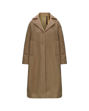 Cappotto Lana Donna K-Way Wool Nylon Beige