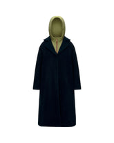 Cappotto Lana Donna K-Way Wool Nylon Blu