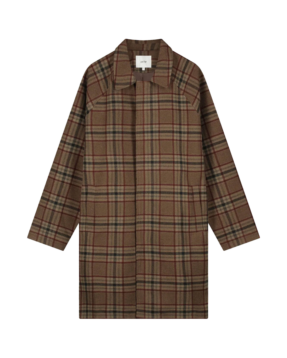 Cappotto Uomo Arte Antwerp Check Coat Plaid
