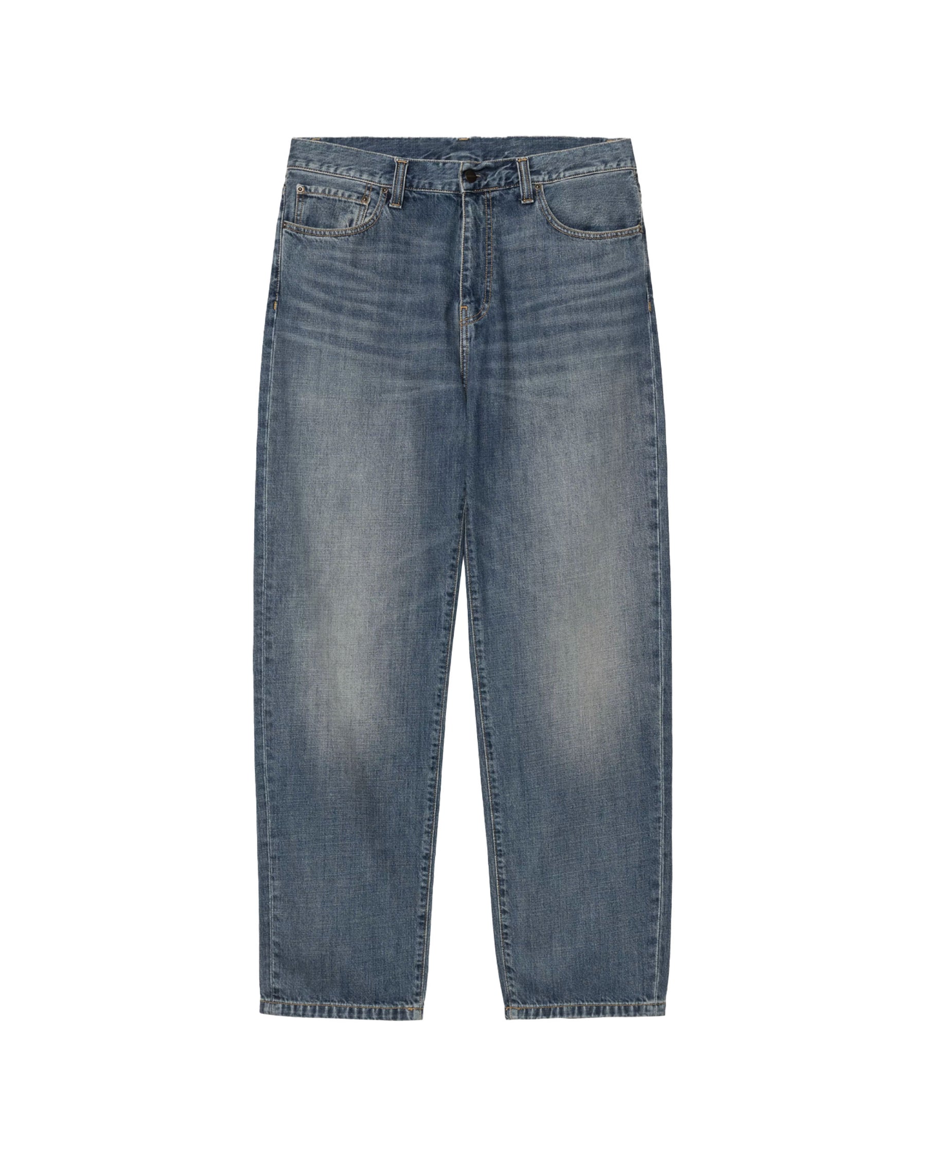 Carhartt Wip Aaron Pant Blue Dark Used Wash