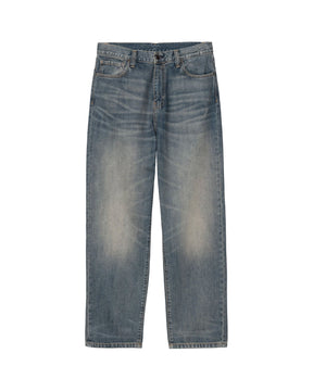 Carhartt Wip Aaron Pant Camano Blue Worn Stone Wash
