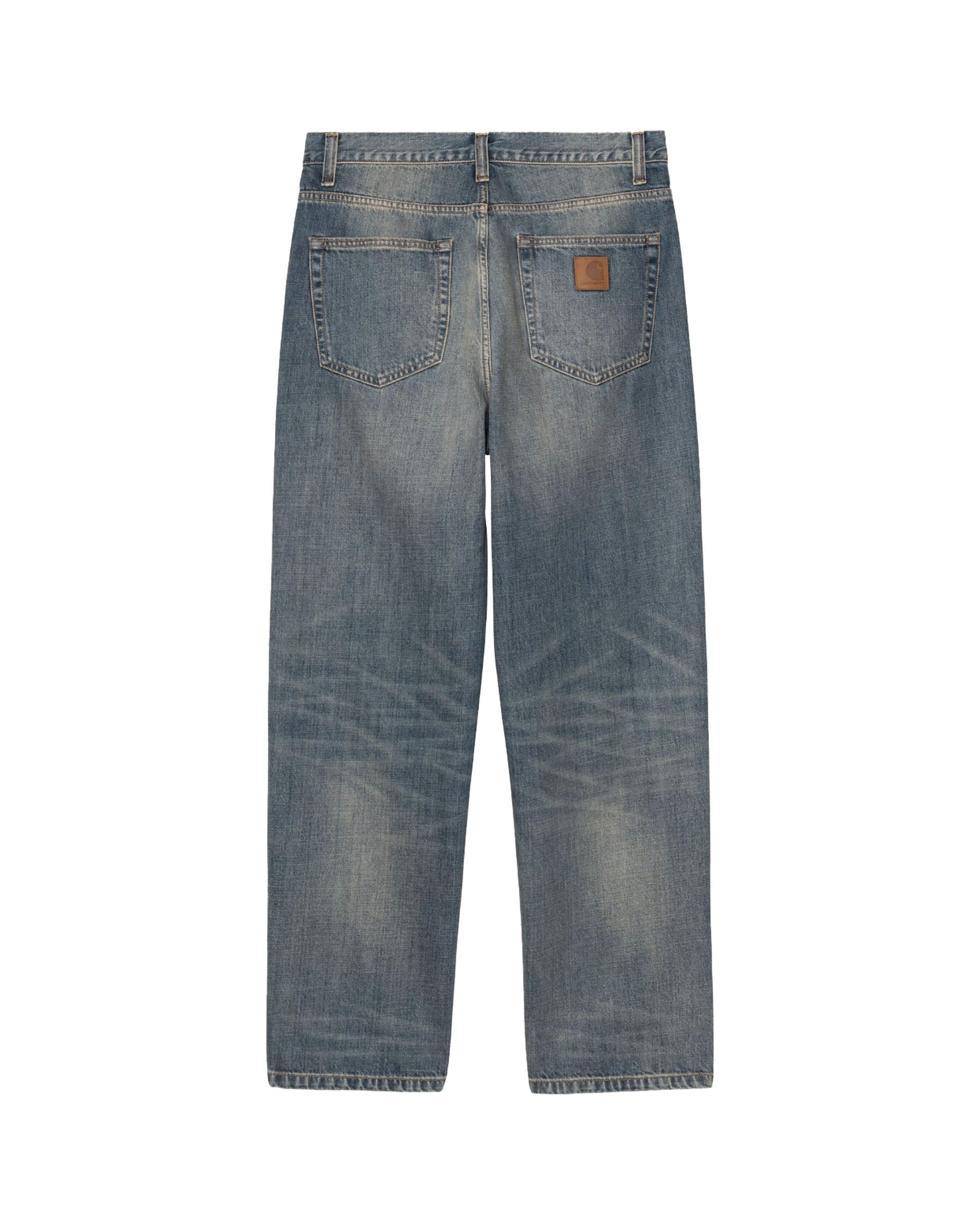 Carhartt Wip Aaron Pant Camano Blue Worn Stone Wash