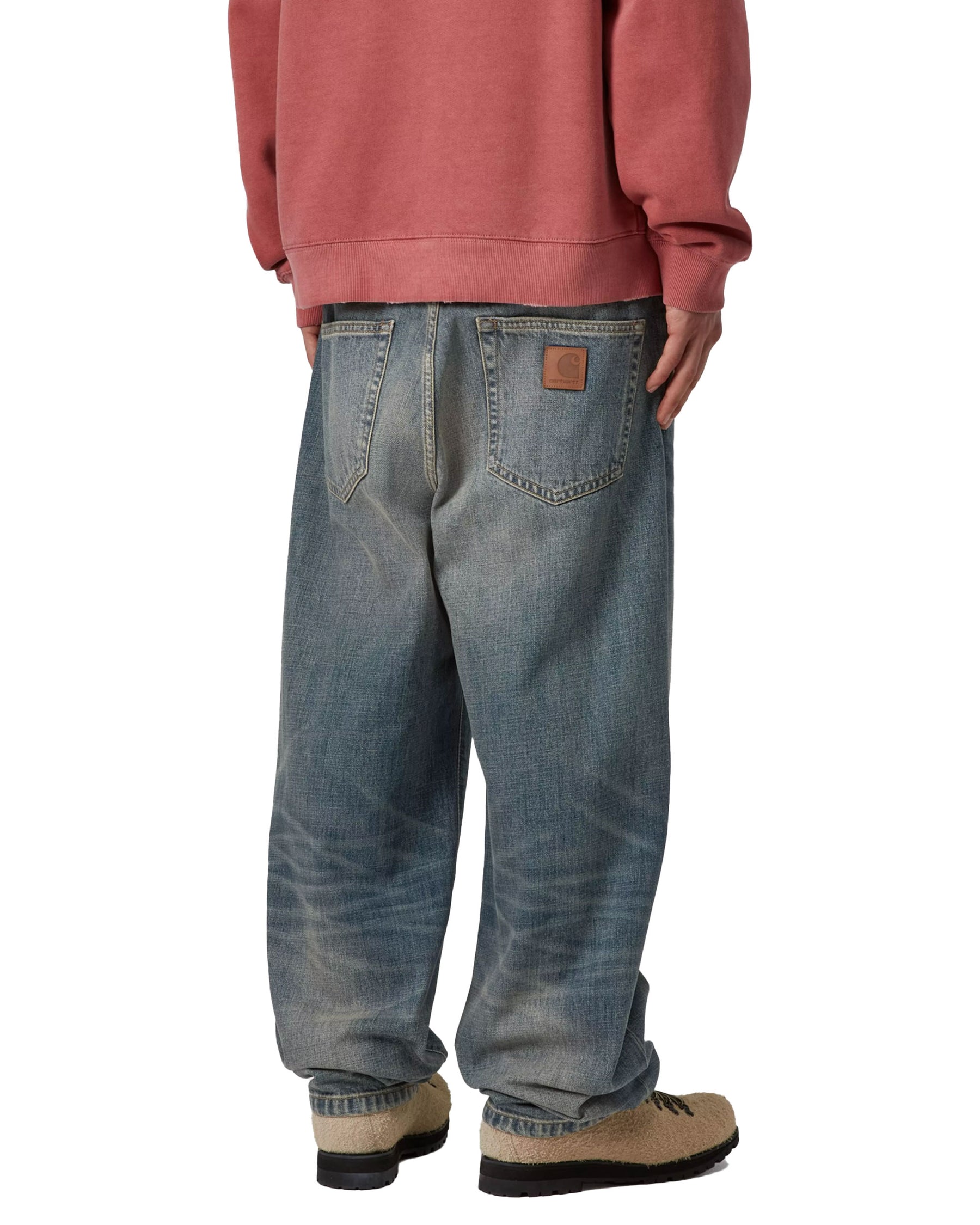 Carhartt Wip Aaron Pant Camano Blue Worn Stone Wash