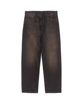 Carhartt Wip Aaron Pant 'Camano' Denim Black Tobacco used wash