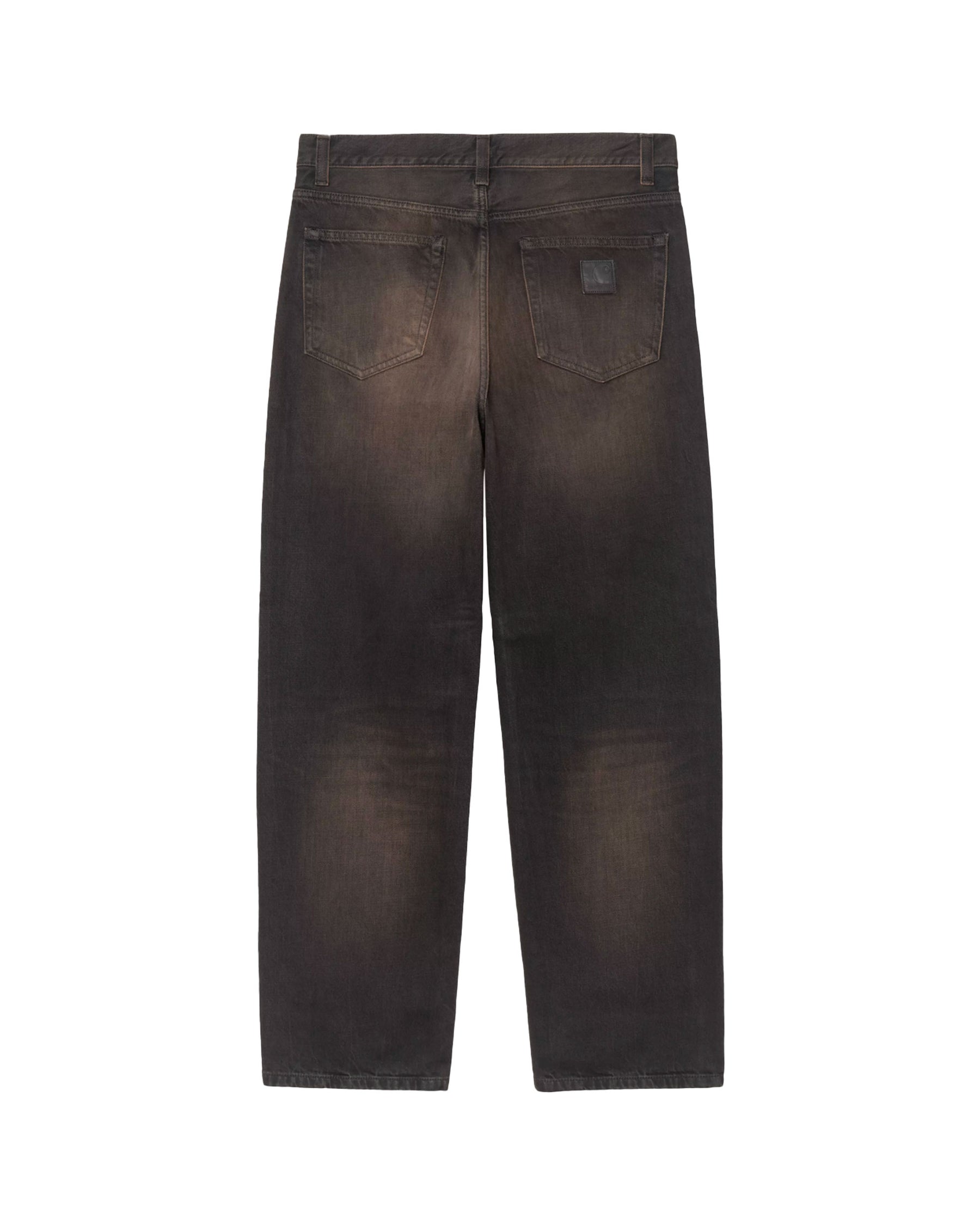 Carhartt Wip Aaron Pant 'Camano' Denim Black Tobacco used wash