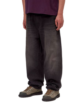 Carhartt Wip Aaron Pant 'Camano' Denim Black Tobacco used wash