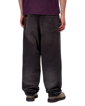 Carhartt Wip Aaron Pant 'Camano' Denim Black Tobacco used wash