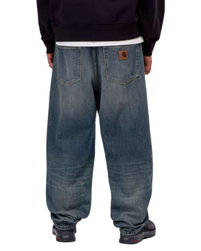 Carhartt Wip Aaron Pant 'Camano' Denim Blue mid worn used
