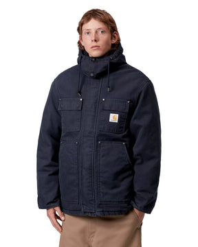 Carhartt Wip Ambel Coat Deep Night - Deep Night Stone Washed