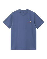Carhartt Wip American Script T-Shirt Blue Iris