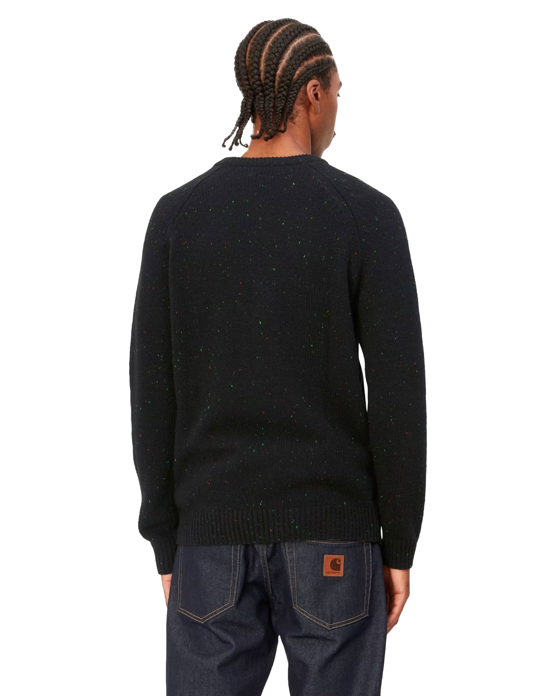 Carhartt Wip Anglistic Sweater Speckled Black