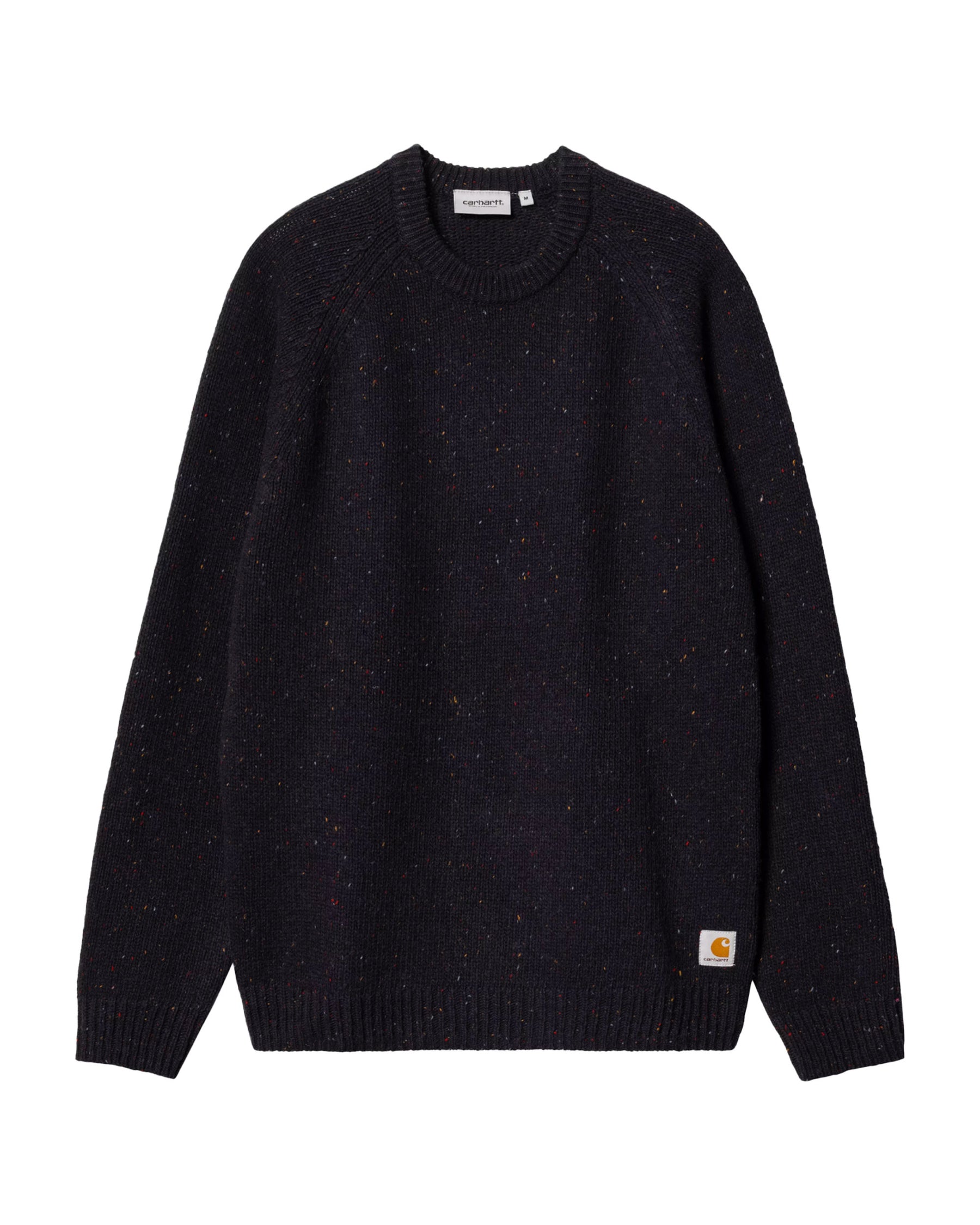 Carhartt Wip Anglistic Sweater Speckled Dark Navy