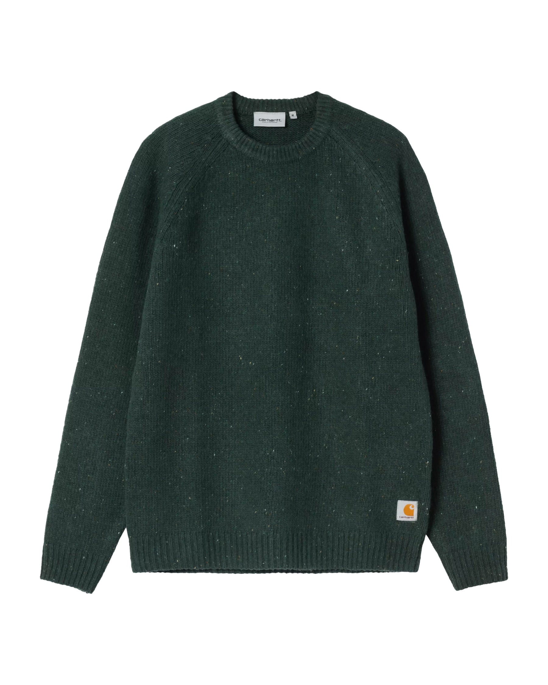Carhartt Wip Anglistic Sweater Speckled Dark Scarab