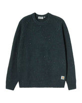 Carhartt Wip Anglistic Sweater Speckled Deep Lagoon