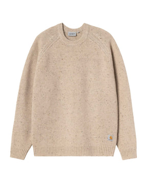 Carhartt Wip Anglistic Sweater Speckled Fleur De Sel