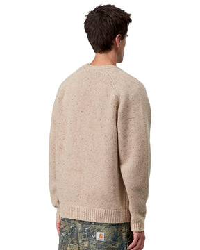 Carhartt Wip Anglistic Sweater Speckled Fleur De Sel