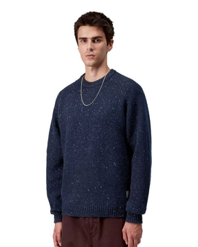 Carhartt Wip Anglistic Sweater Speckled Jupiter