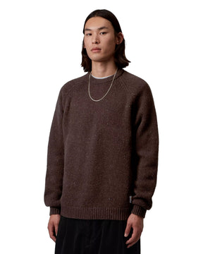 Carhartt Wip Anglistic Sweater Speckled Tobacco