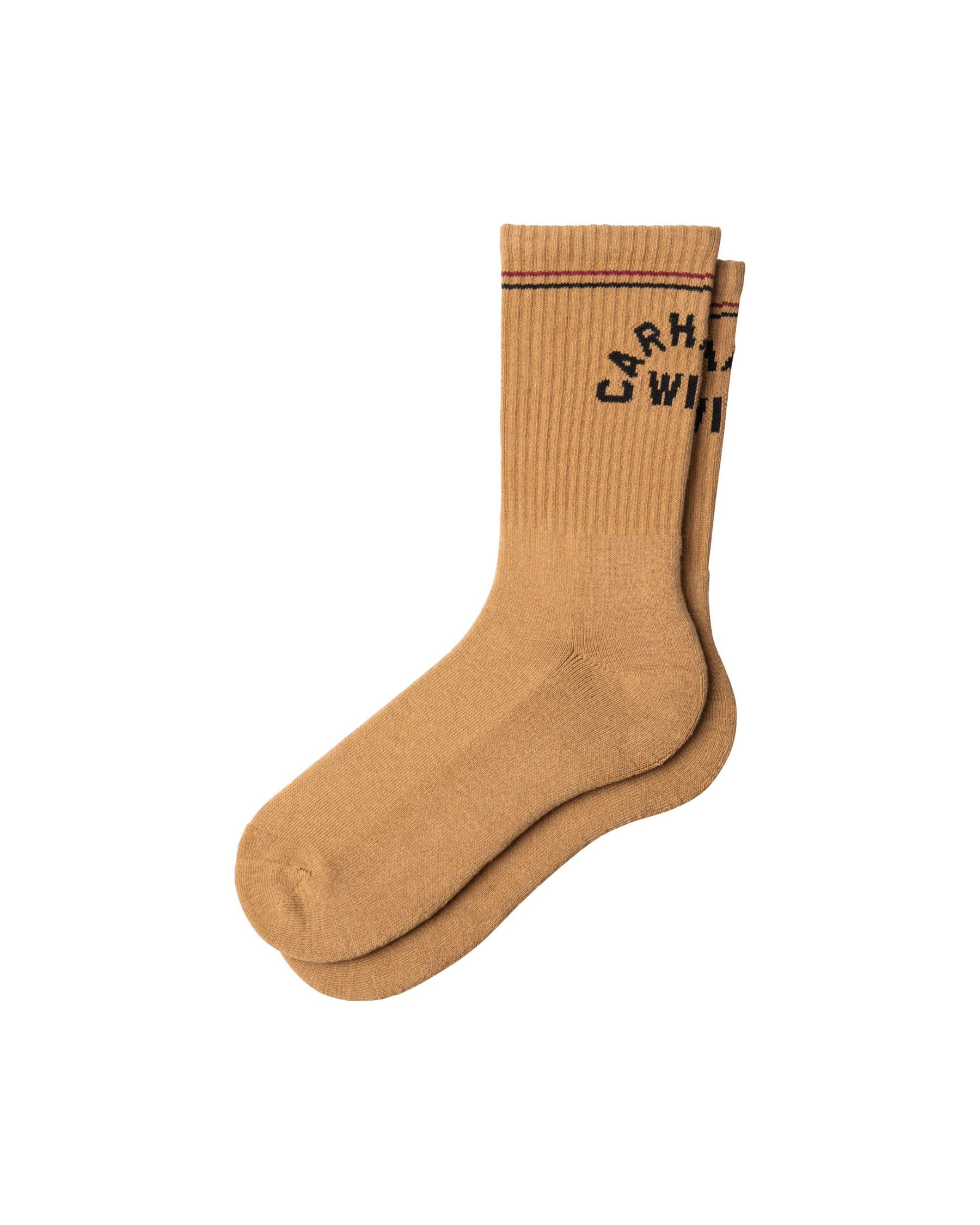 Carhartt Wip Arch Script Socks WIP Dusty Hamilton Brown-Black