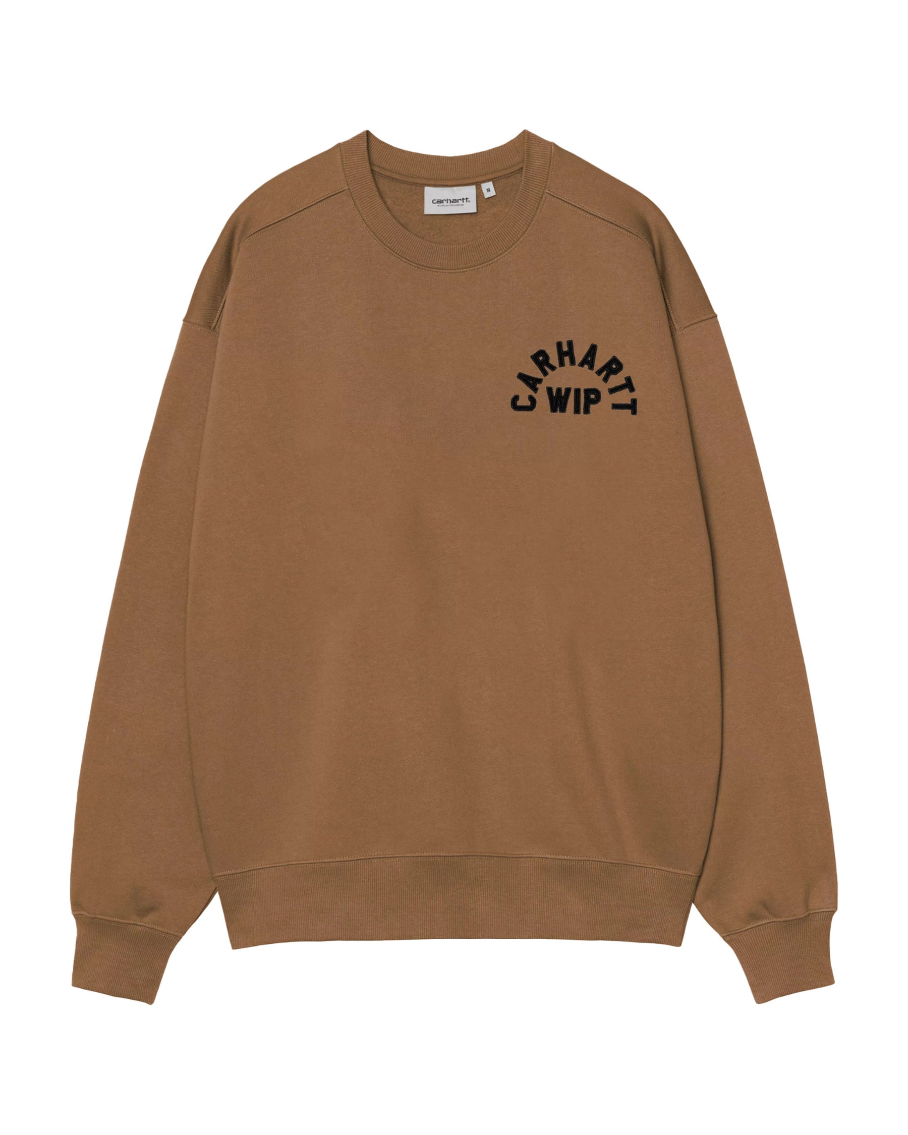 Carhartt Wip Arch Script Sweat WIP H Brown-Black Stone Washed