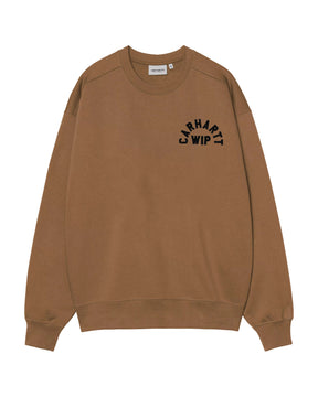 Carhartt Wip Arch Script Sweat WIP H Brown-Black Stone Washed