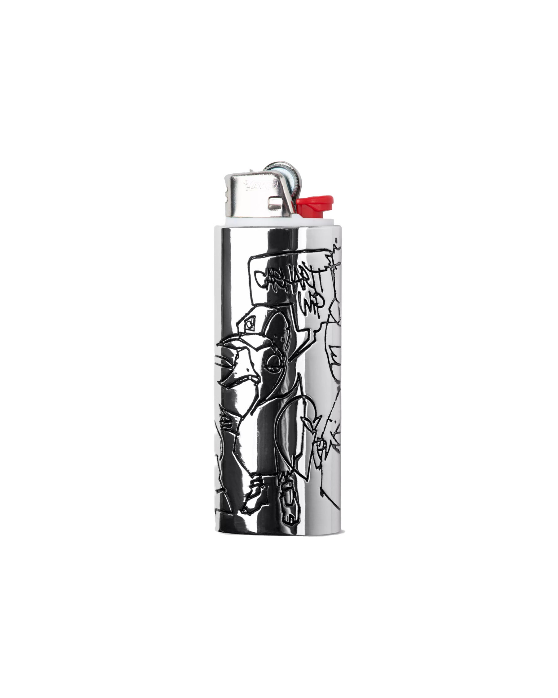 Carhartt Wip Blinkerfluid BIC Metal Lighter Case Silver